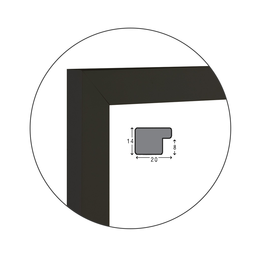 Ramă pentru puzzle „Smooth” - până la 500 piese / Neagră
